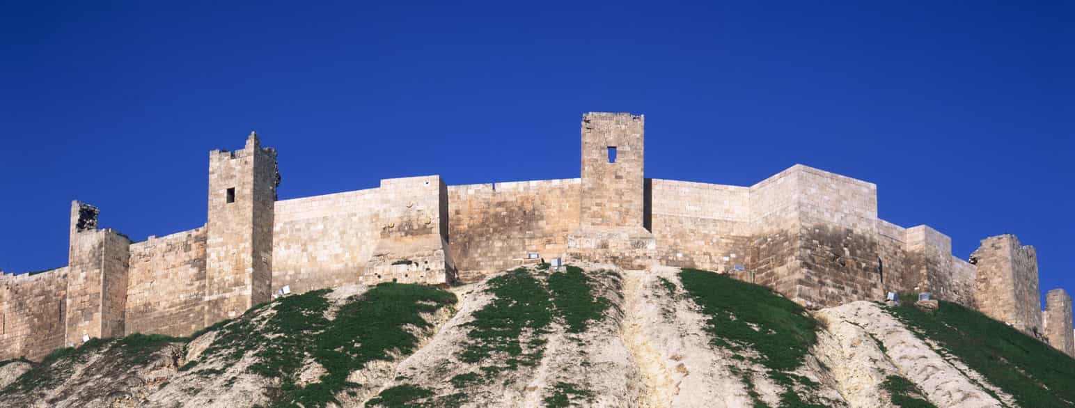 Festningen i Aleppo i Syria var viktig for å forsvare byen i middelalderen