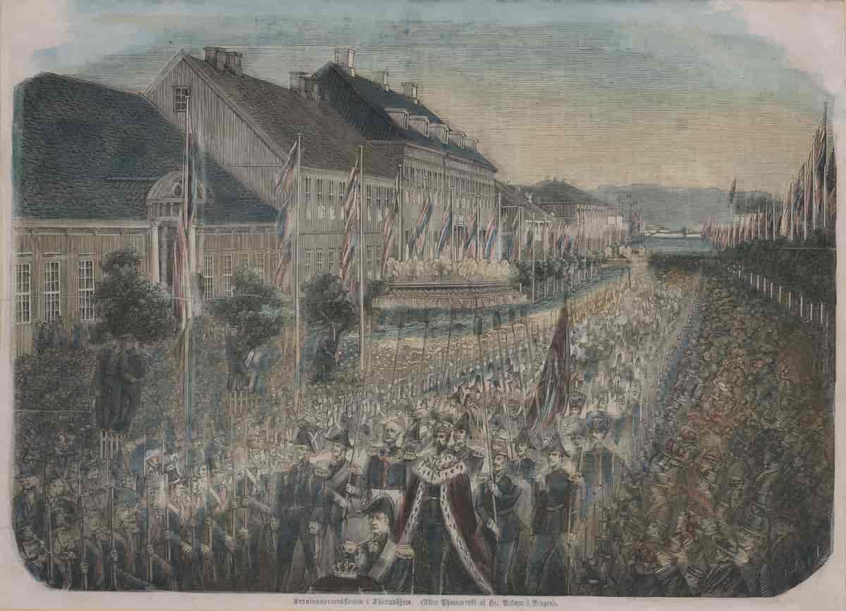 Karl 4.s kroningsprosesjon i Trondheim