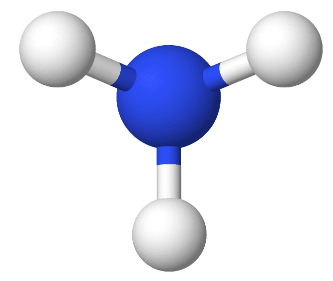 Molekylmodell ammoniakk