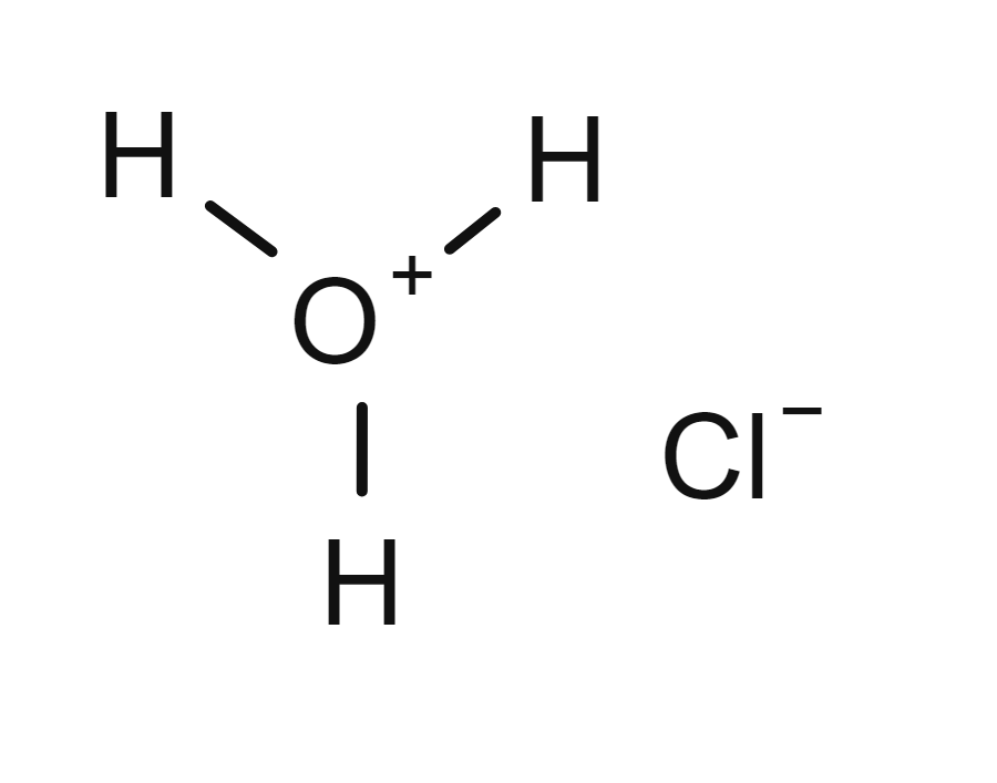 Strukturformel saltsyre