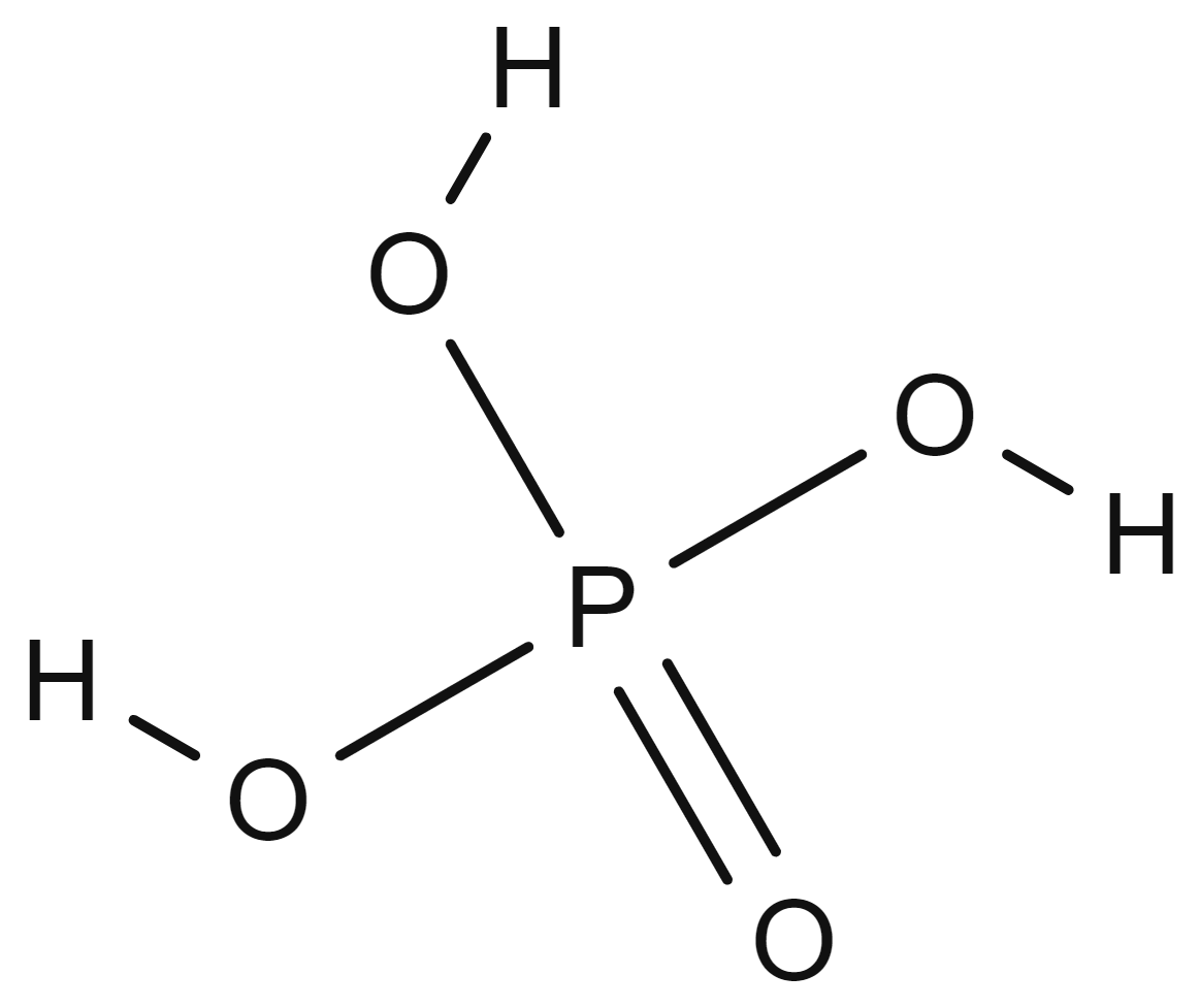 Strukturformel fosforsyre