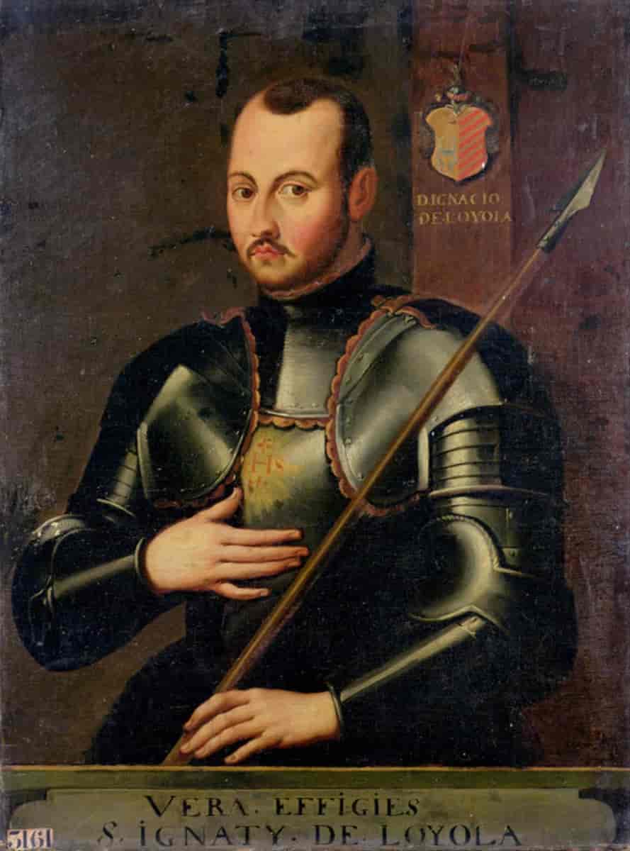 Ignatius av Loyola i ridderutstyr