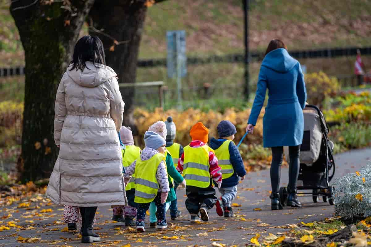Barnehagebarn på tur i Riga (2022)