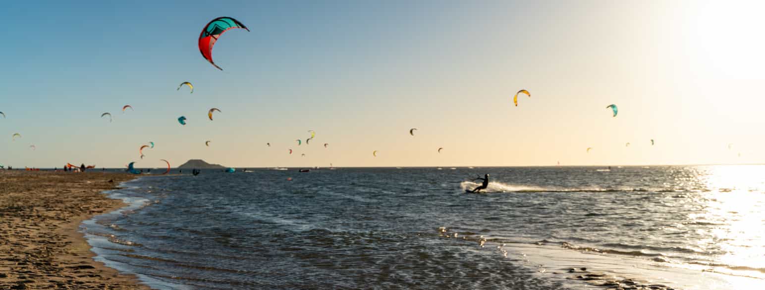 Kitesurfing i Dakhla i Vest-Sahara