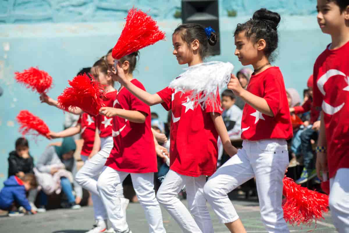 Tyrkisk barneskole feirer 23. april