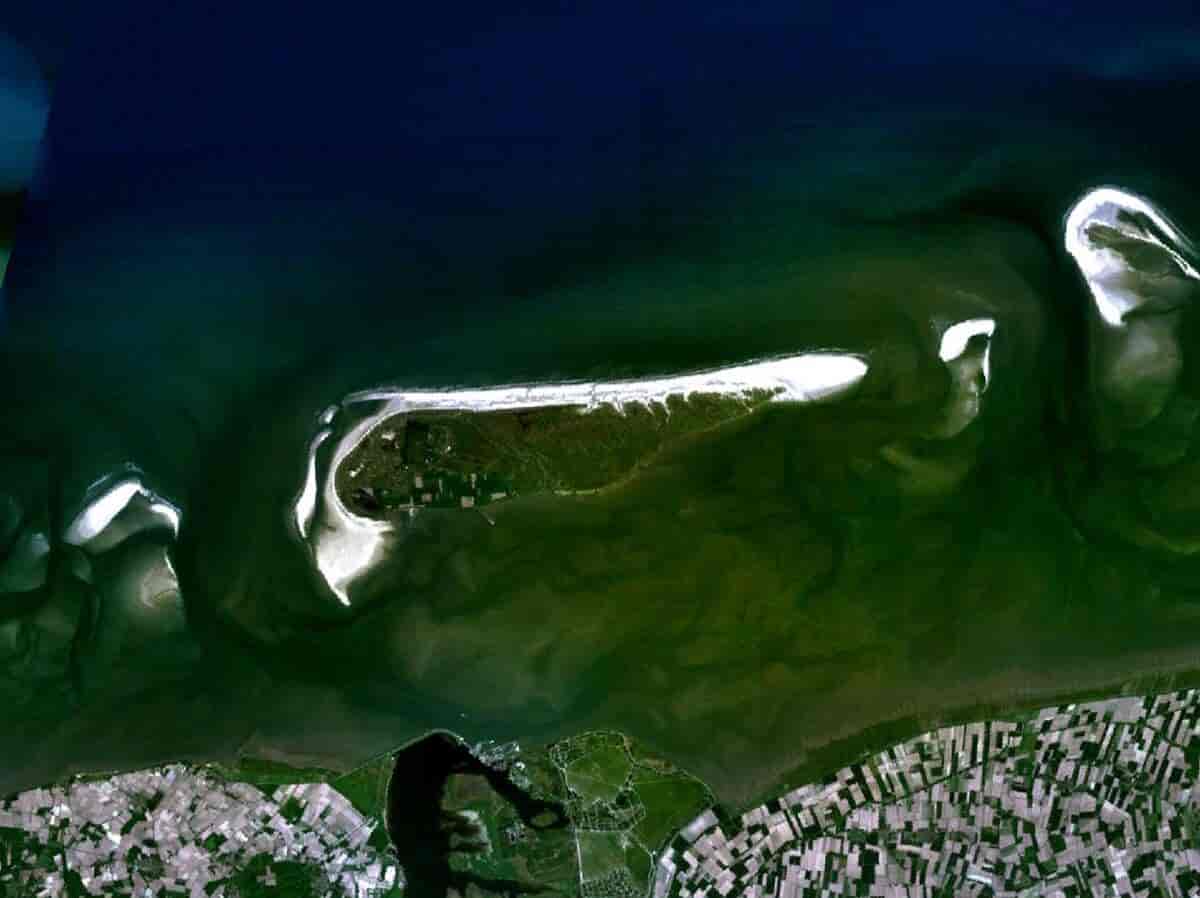 Schiermonnikoog sett fra verdensrommet