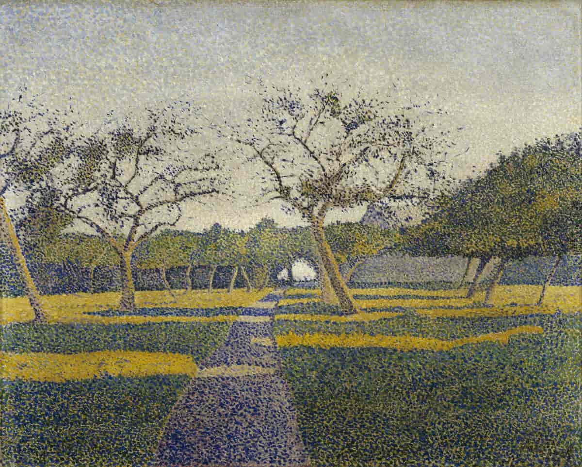 Orchard at La Louvière (1890)