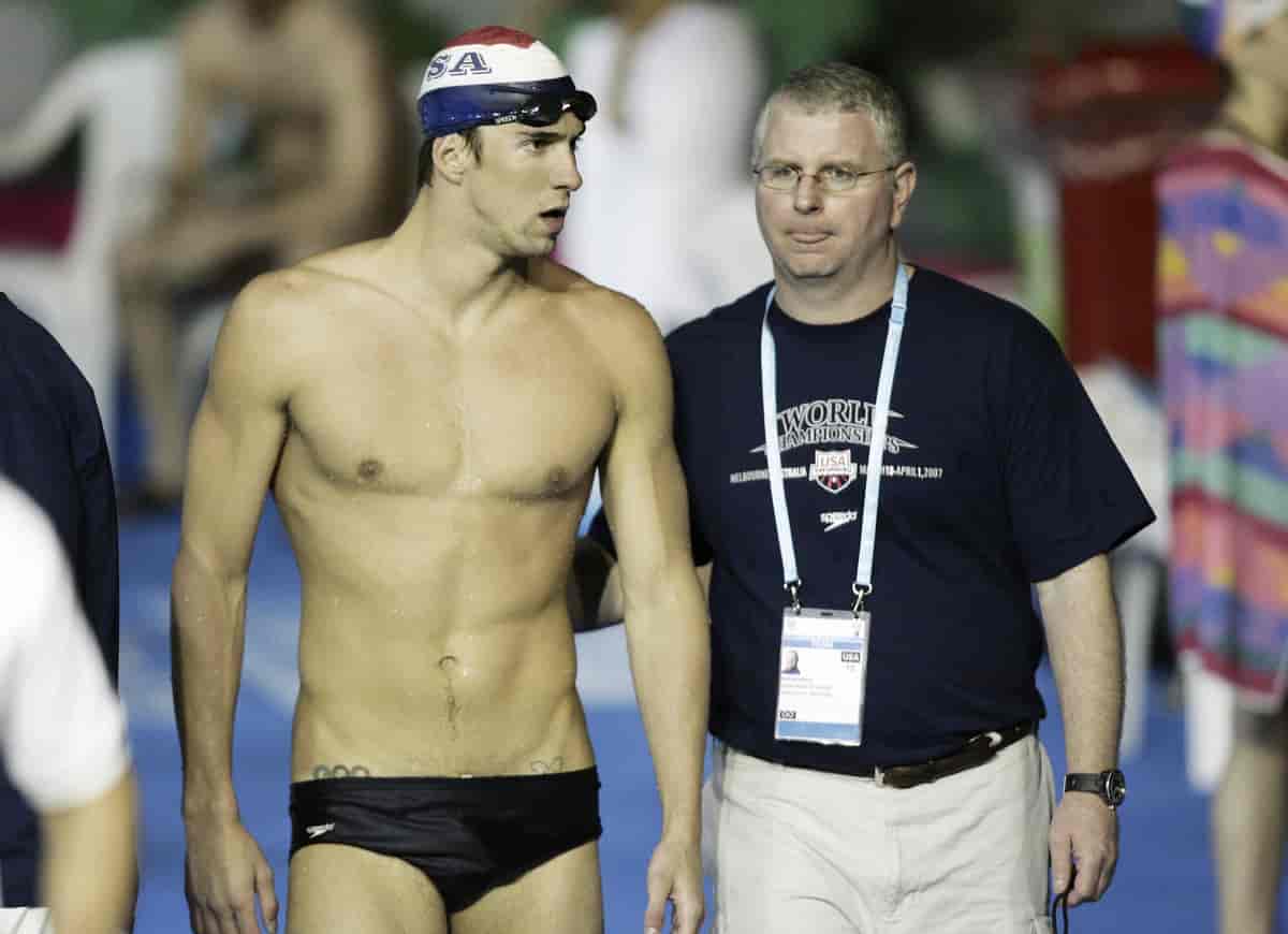 Michael Phelps og Bob Bowman
