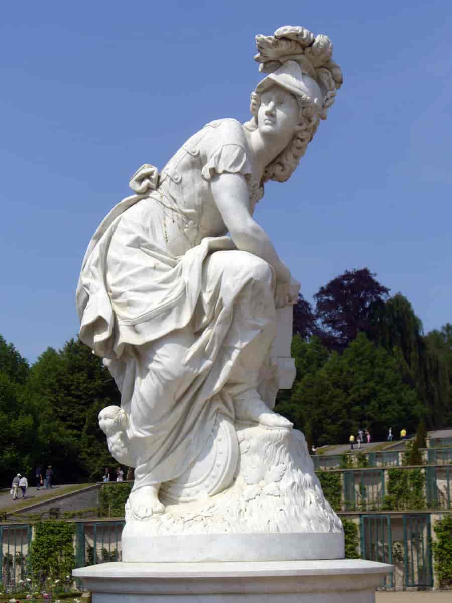 Statuen Minerva av François Gaspard Adam (1760)