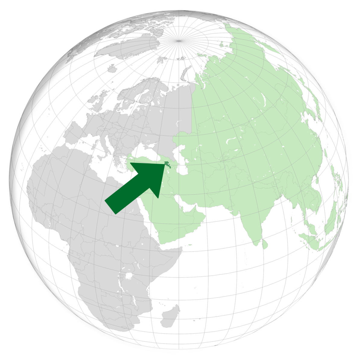 plassering av Armenia på jordkloden. Kart