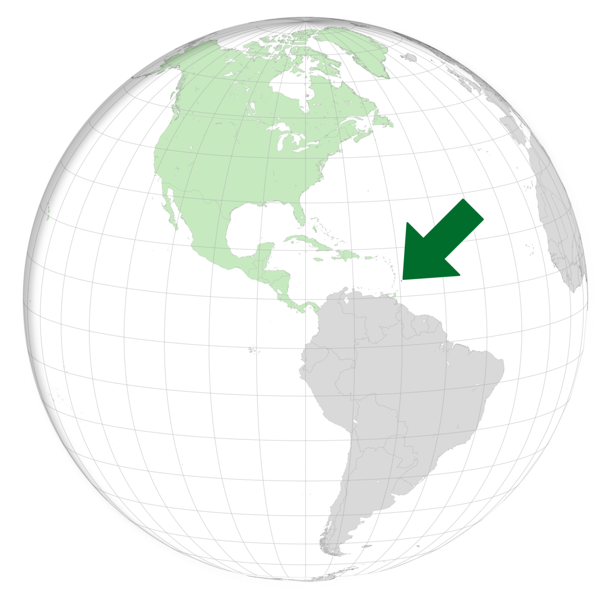 plassering av Barbados på jordkloden. Kart