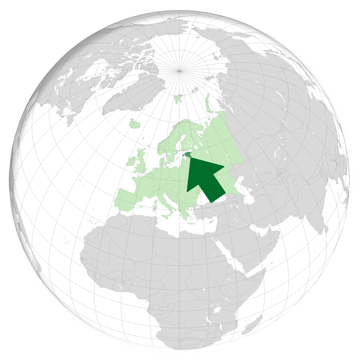 plassering av Estland på jordkloden. Kart