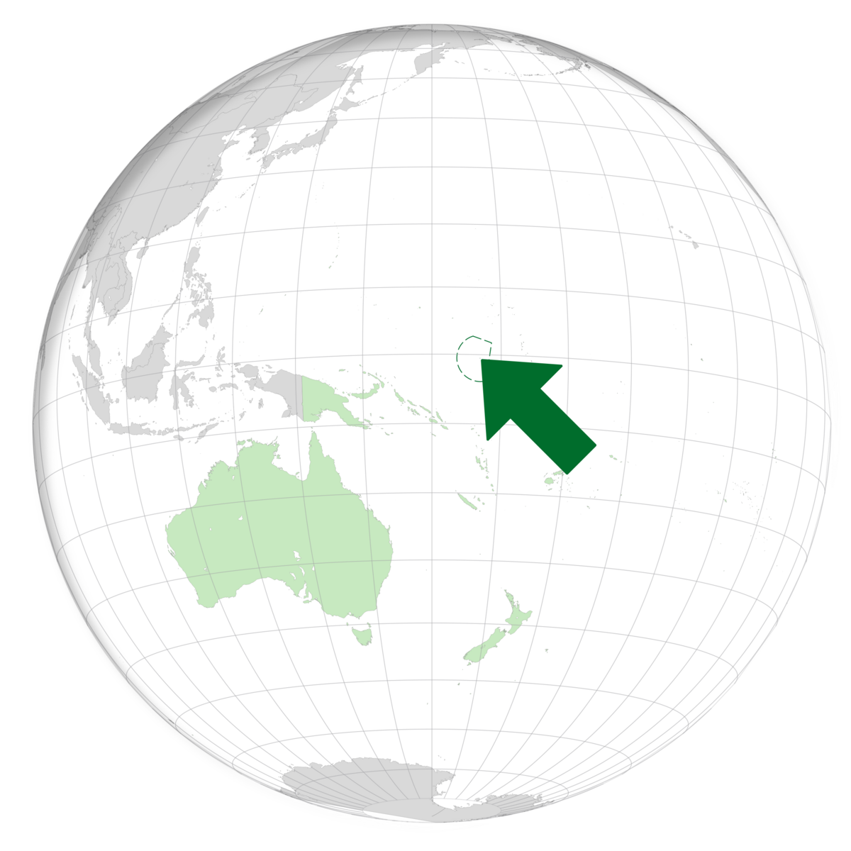 plassering av Nauru på jordkloden. Kart
