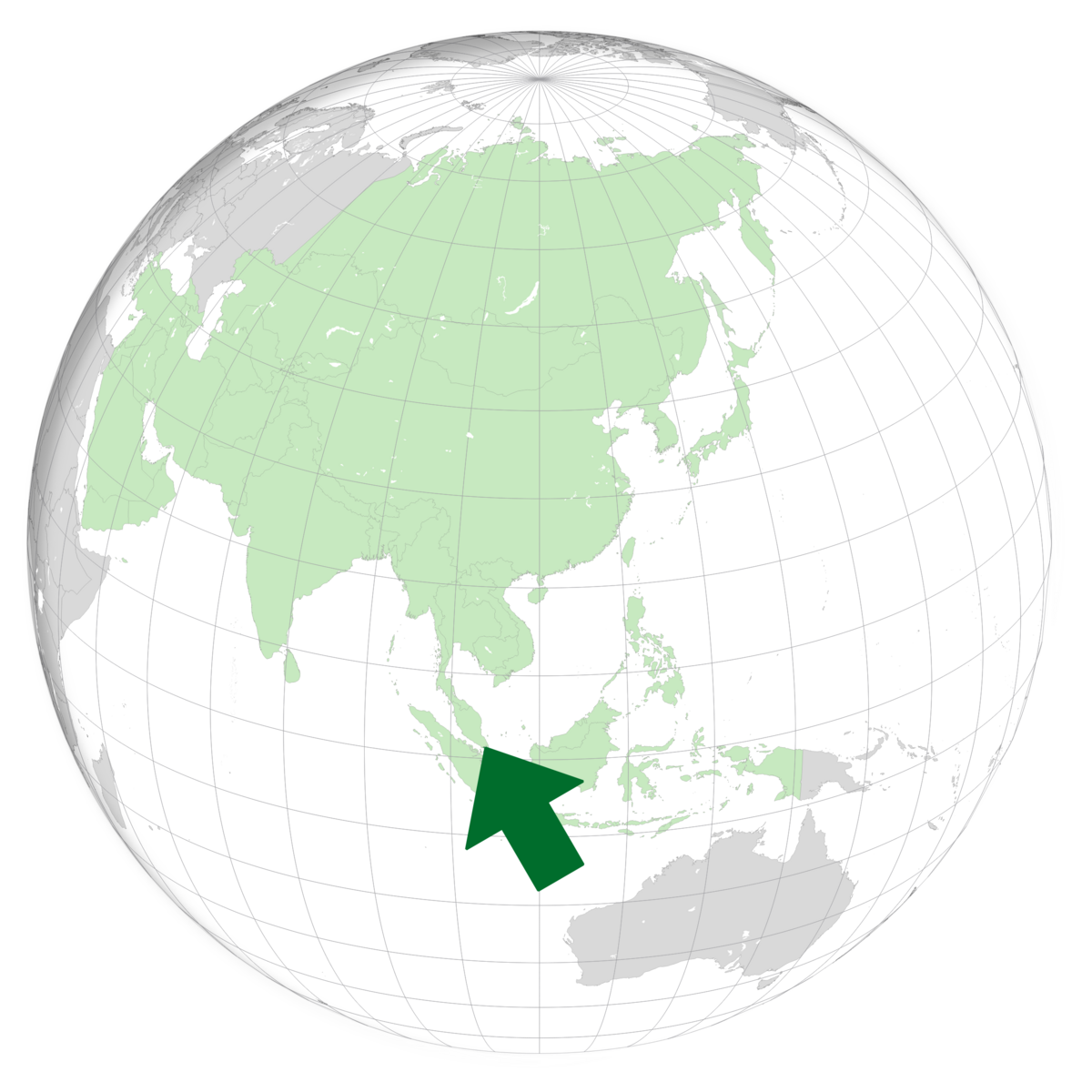 plassering av Singapore på jordkloden. Kart