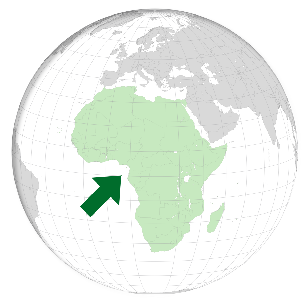 plassering av São Tomé og Príncipe på jordkloden. Kart