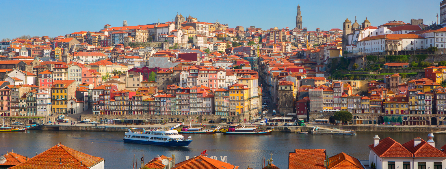 Utsikt over Porto, Portugals nest største by