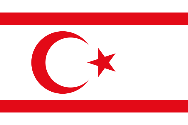 Nord-Kypros' flagg