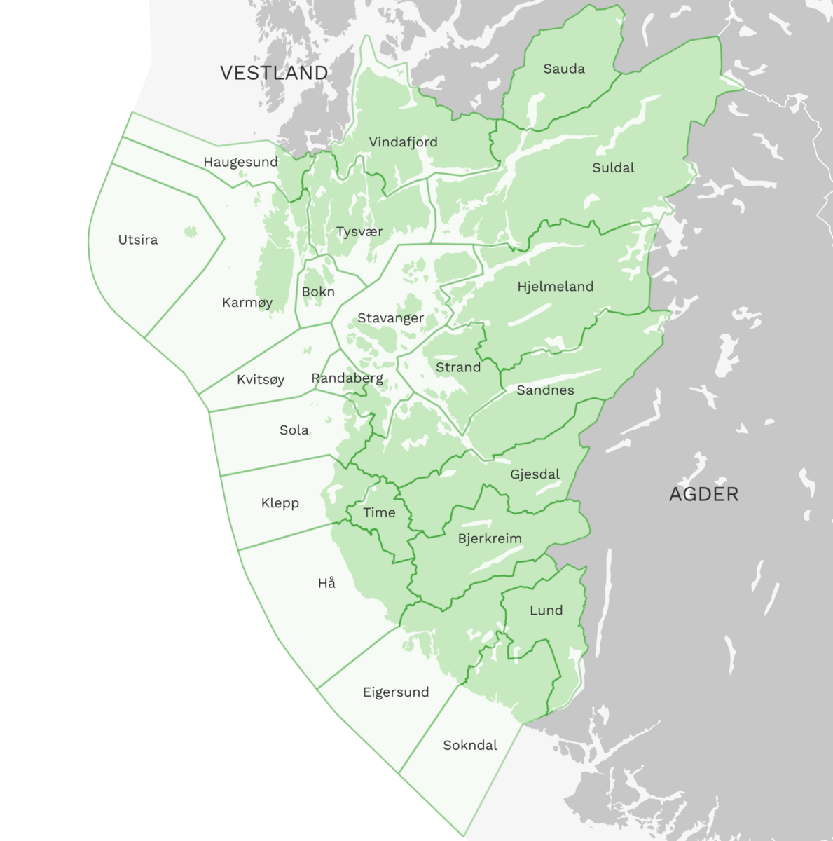 Kommuner i Rogaland