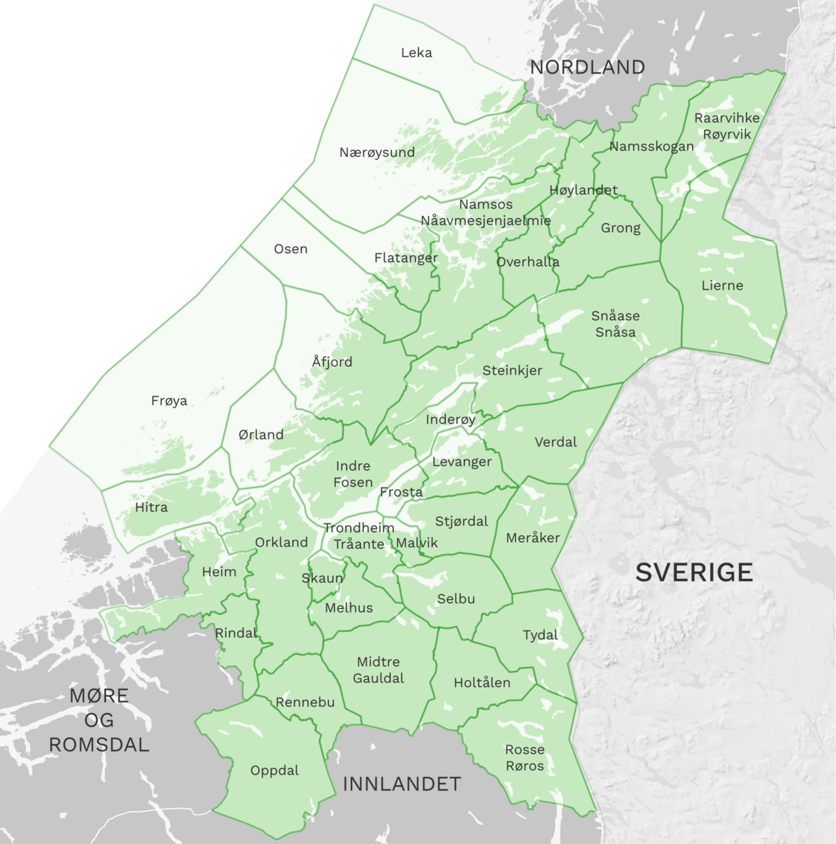 Kommuner i Trøndelag