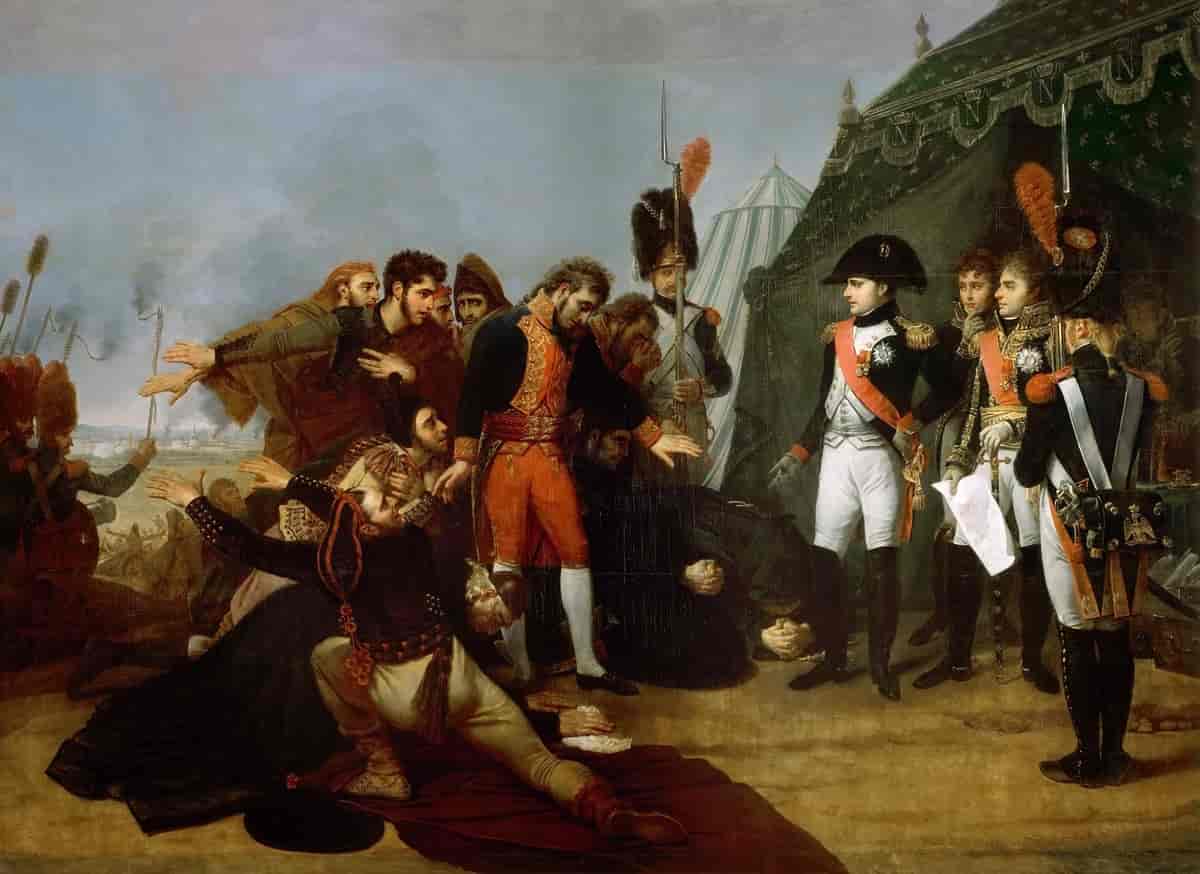 Napoleon aksepterer Madrids overgivelse