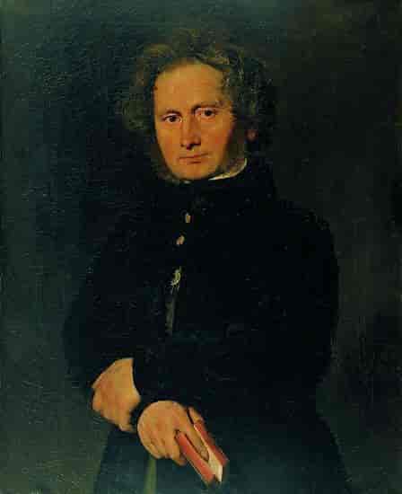 Bernhard Severin Ingemann. Portrett fra 1844. 