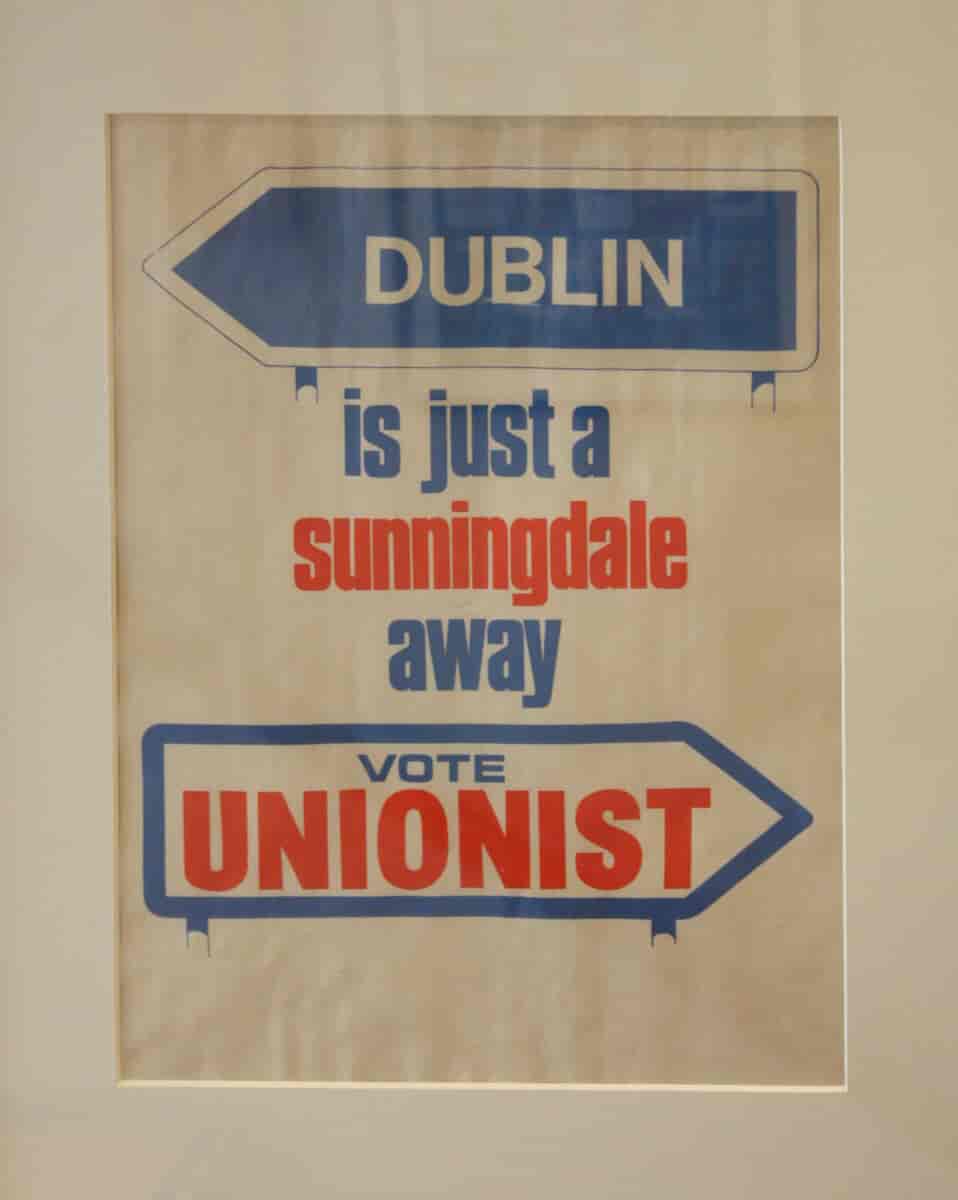 Unionistisk propagandaplakat mot Sunningdaleavtala 1974