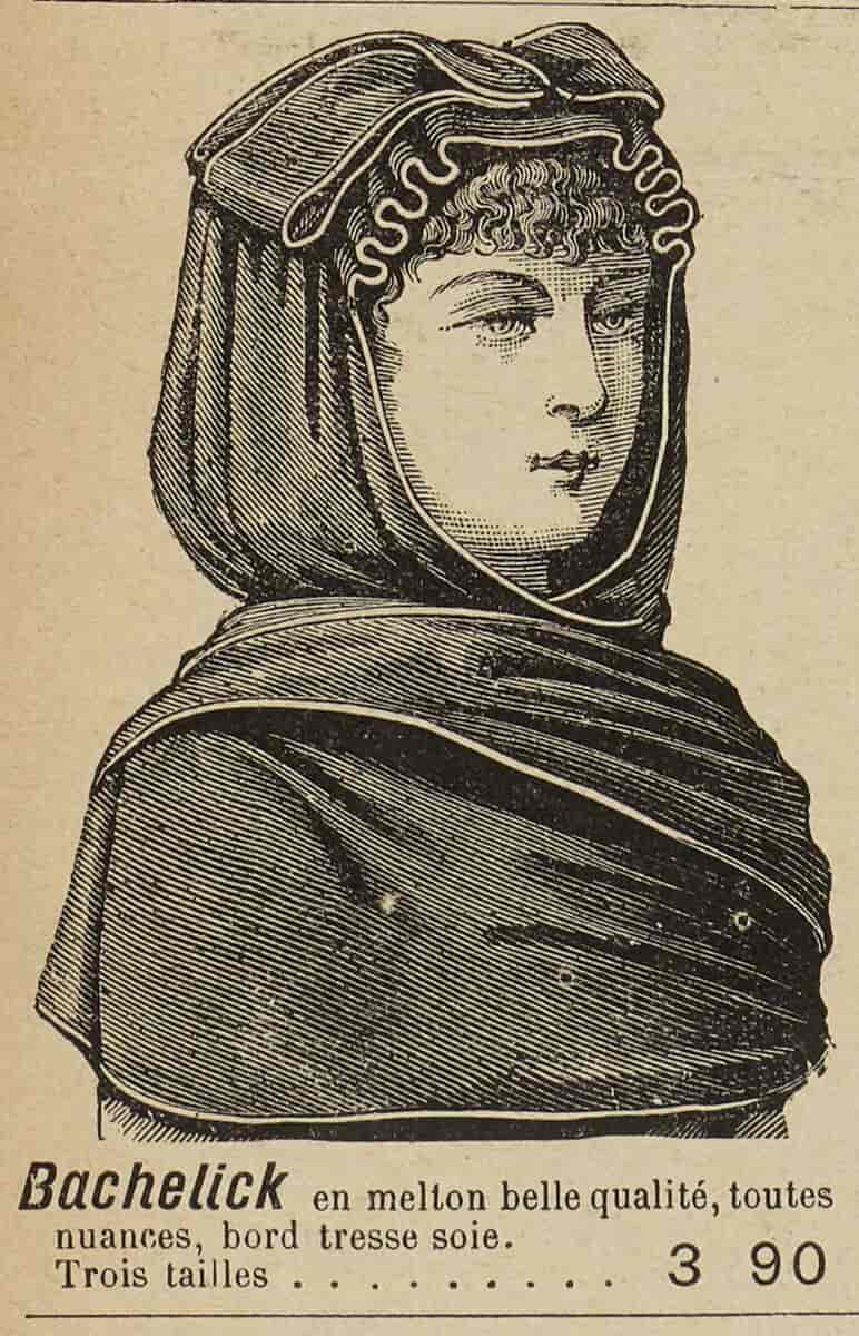 Kvinne med basjlyk, Paris 1886
