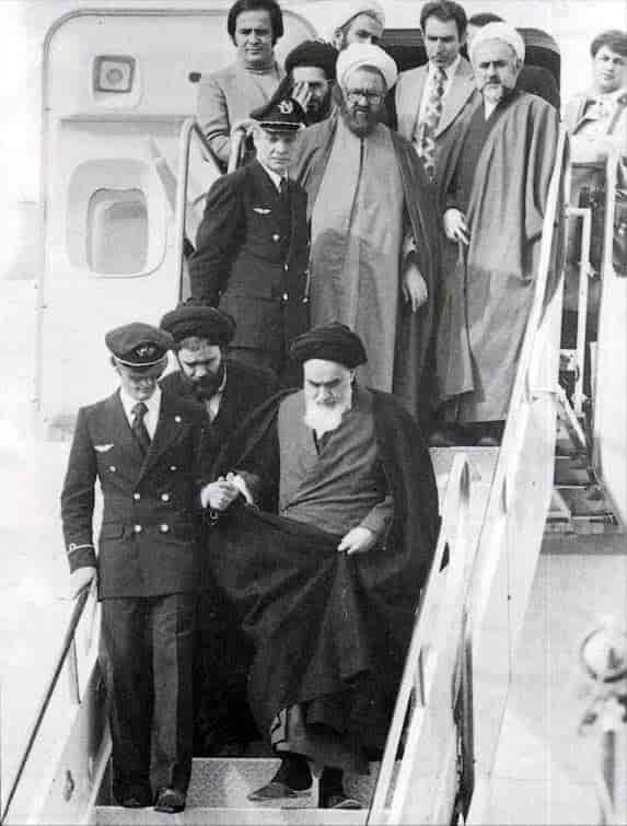 Ayatollah Khomeini returnerer til Teheran 1. februar 1979