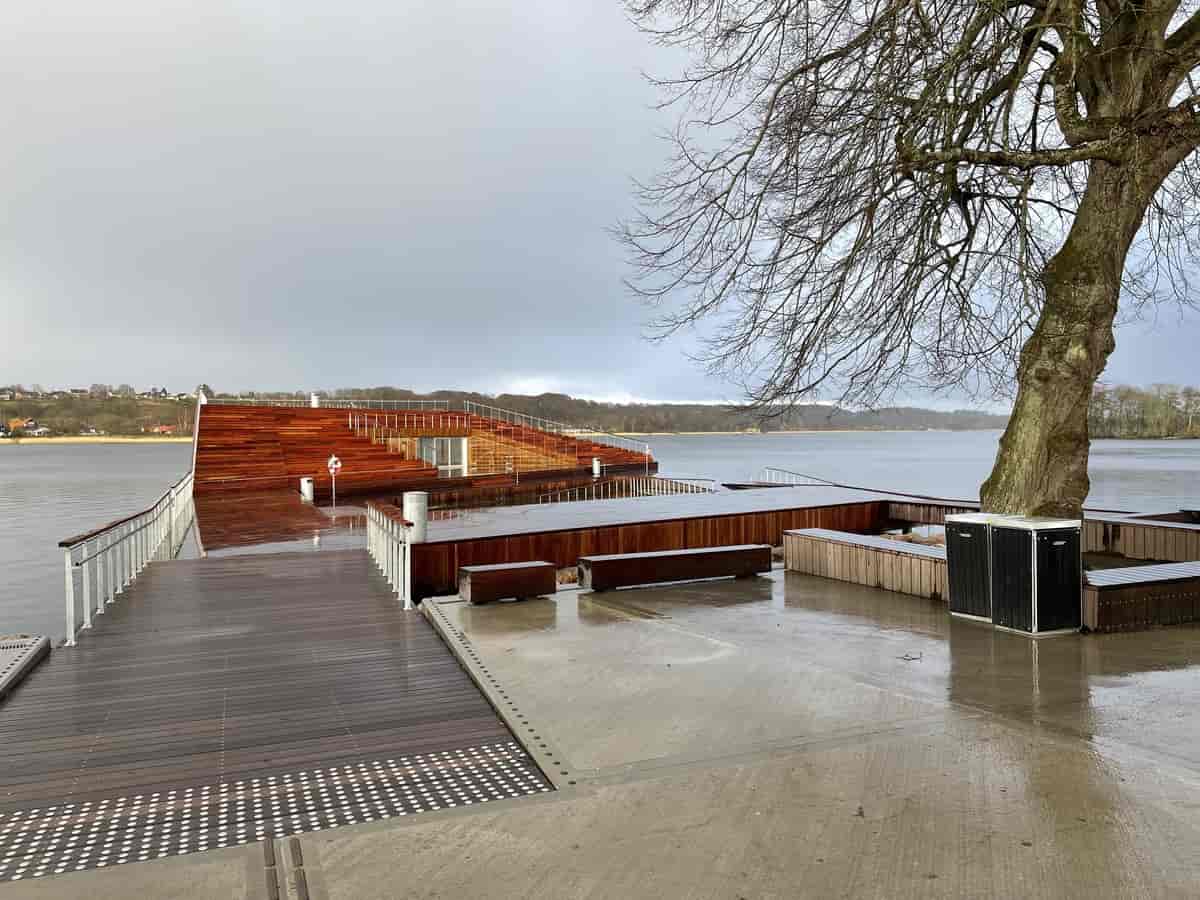 Friluftsbadet i Skanderborg Sø.