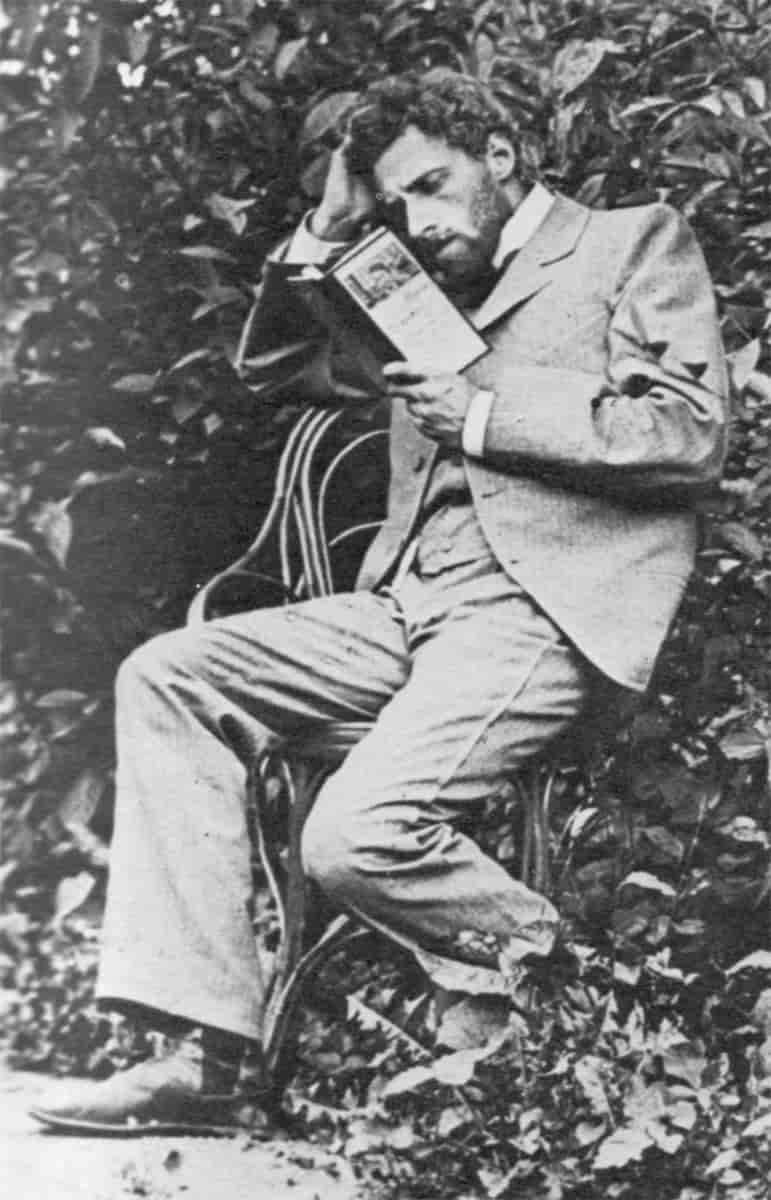 Mejerhold leser Måken av Tsjekhov i 1898