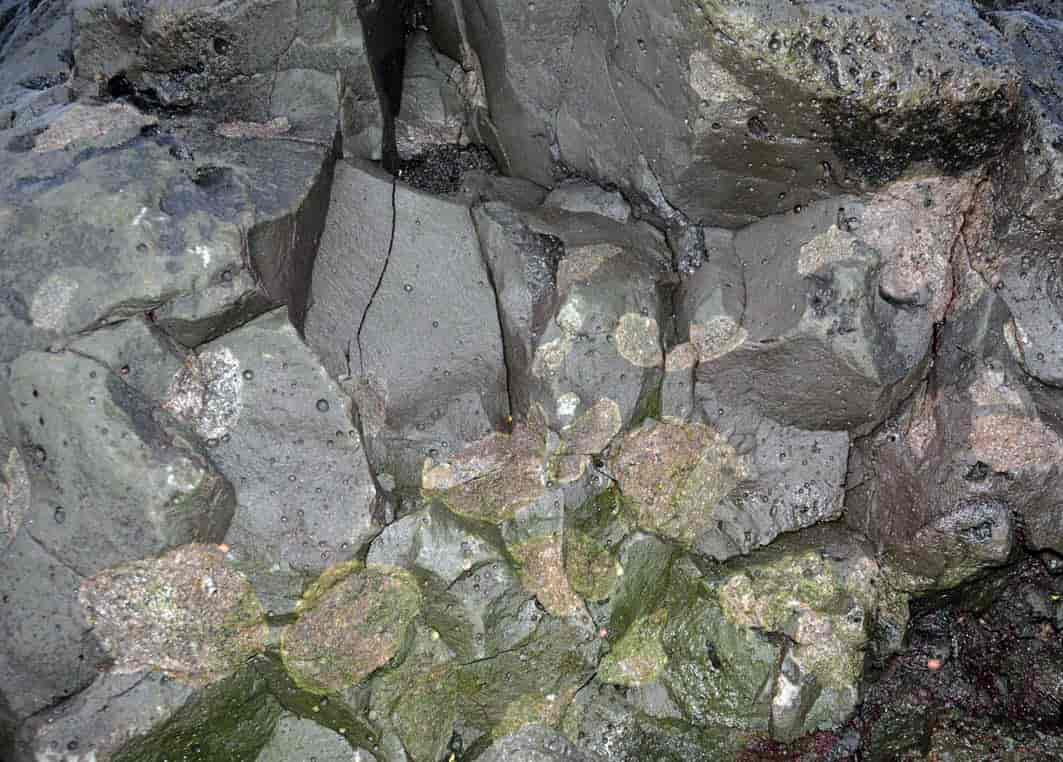 bruddstykker (xenolitter) av mantel, Island
