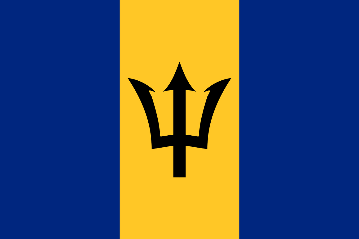 Barbados' flagg