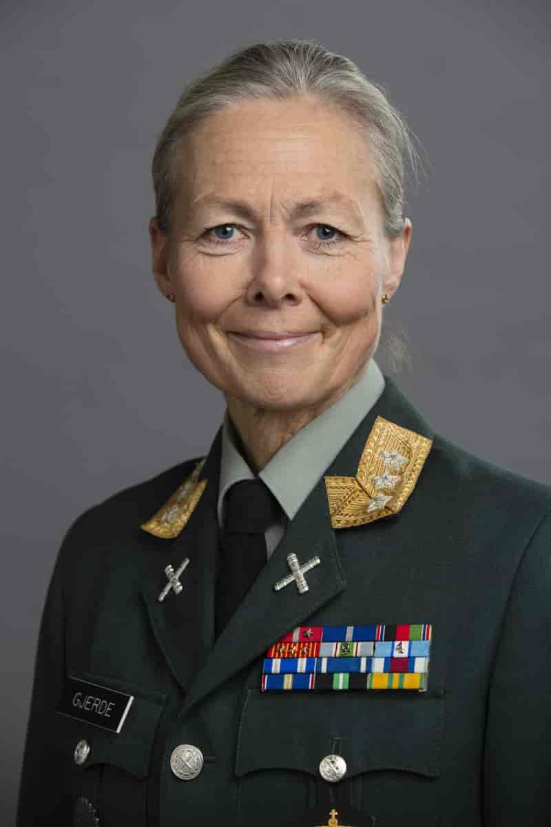Generalløytnant Ingrid M. Gjerde som sjef for Forsvarsstaben.
