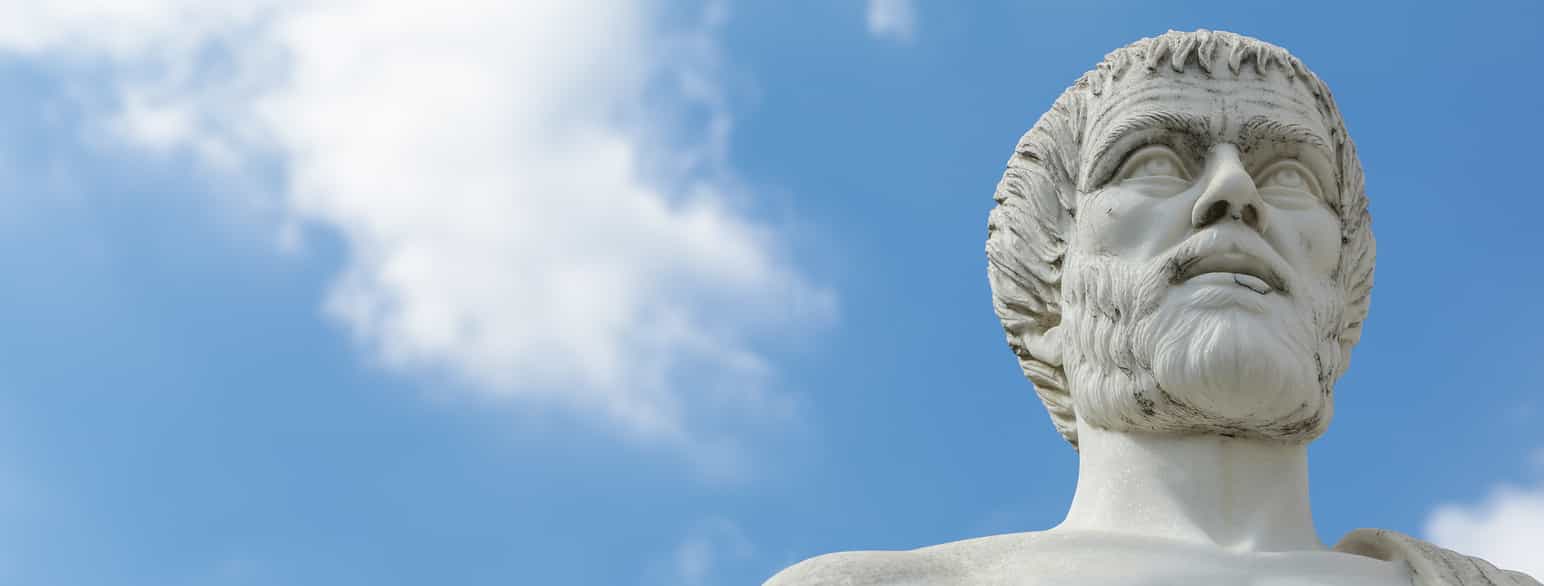 Aristoteles, statue som står i Hellas