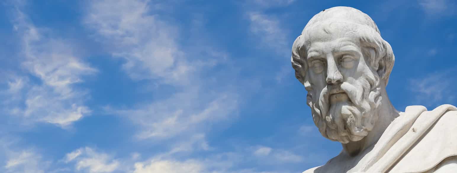 Platon, statue som står i Hellas