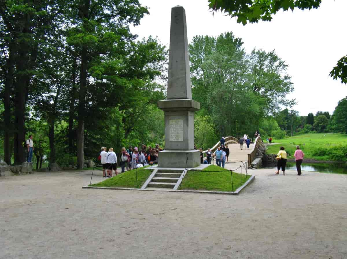 Fotografi av Battle Monument i Concord