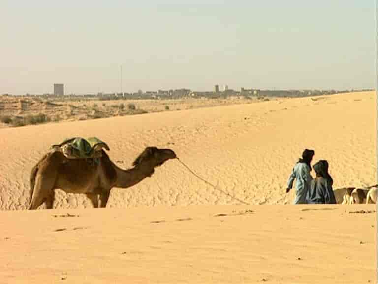Foto fra sanddynene utenfor Timbuktu