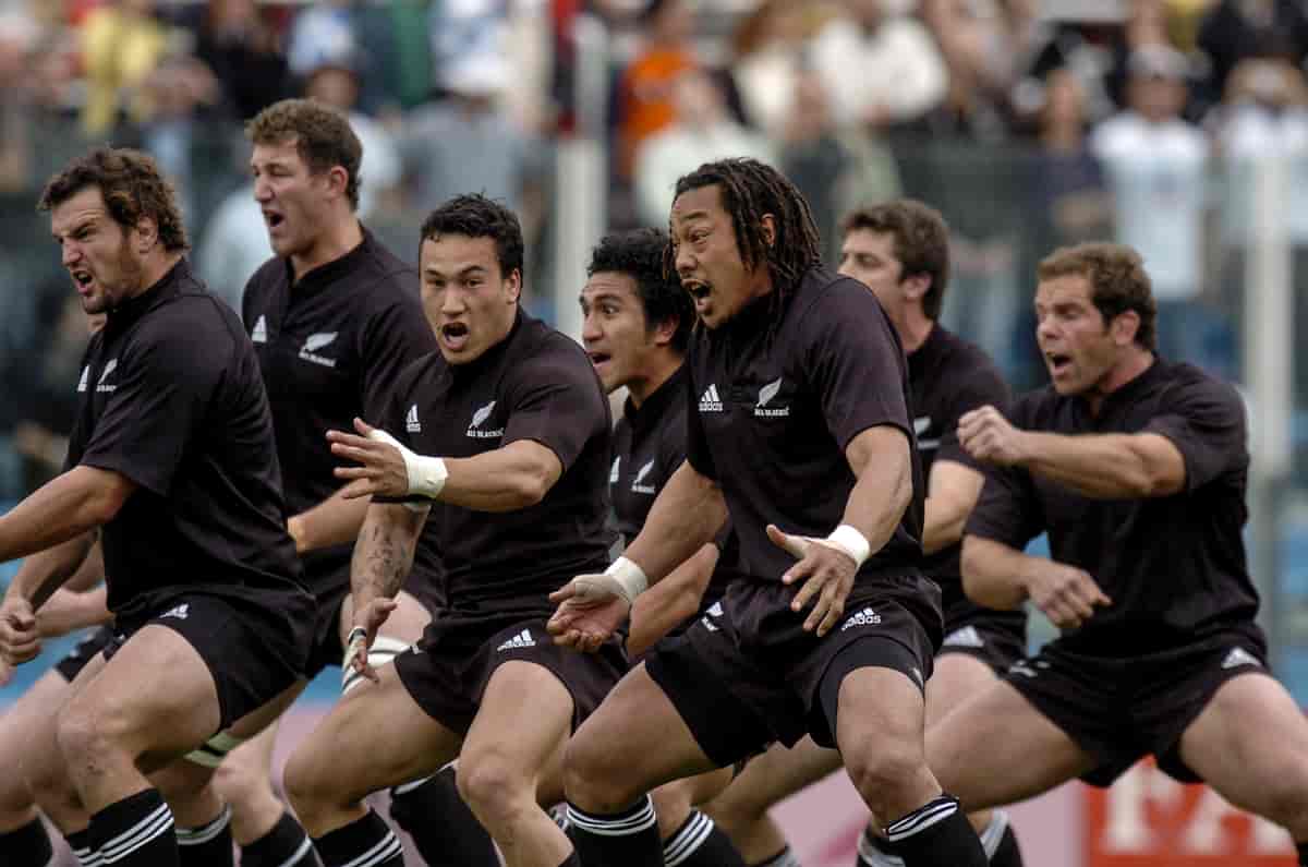 Rugbylandslaget «All Blacks» i Roma i 2004