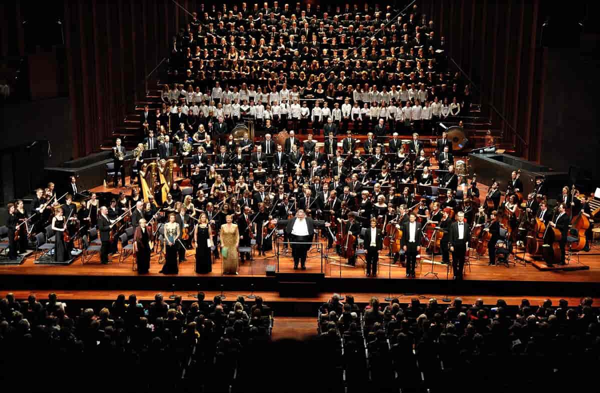 Foto av symfoni-konsert i Oslo konserthus i 2005.