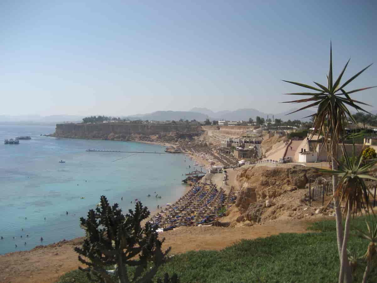 Turistområde med strand i Sharm el-Sheikh