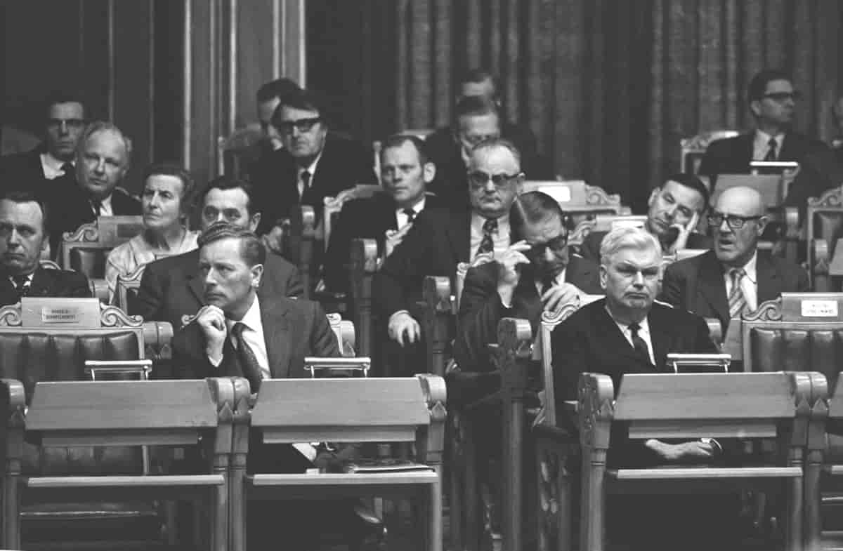 Foto fra EF-debatten 1972