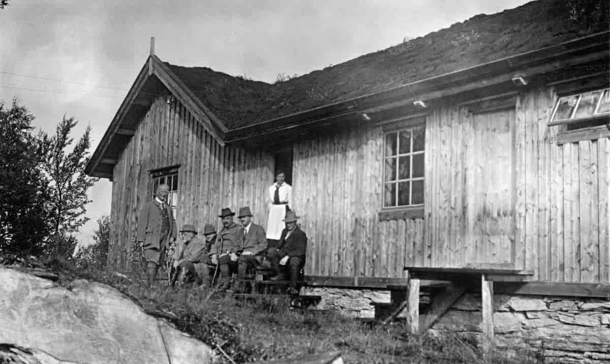 Grong Grubers direksjon på befaring ved Joma gruver 1916