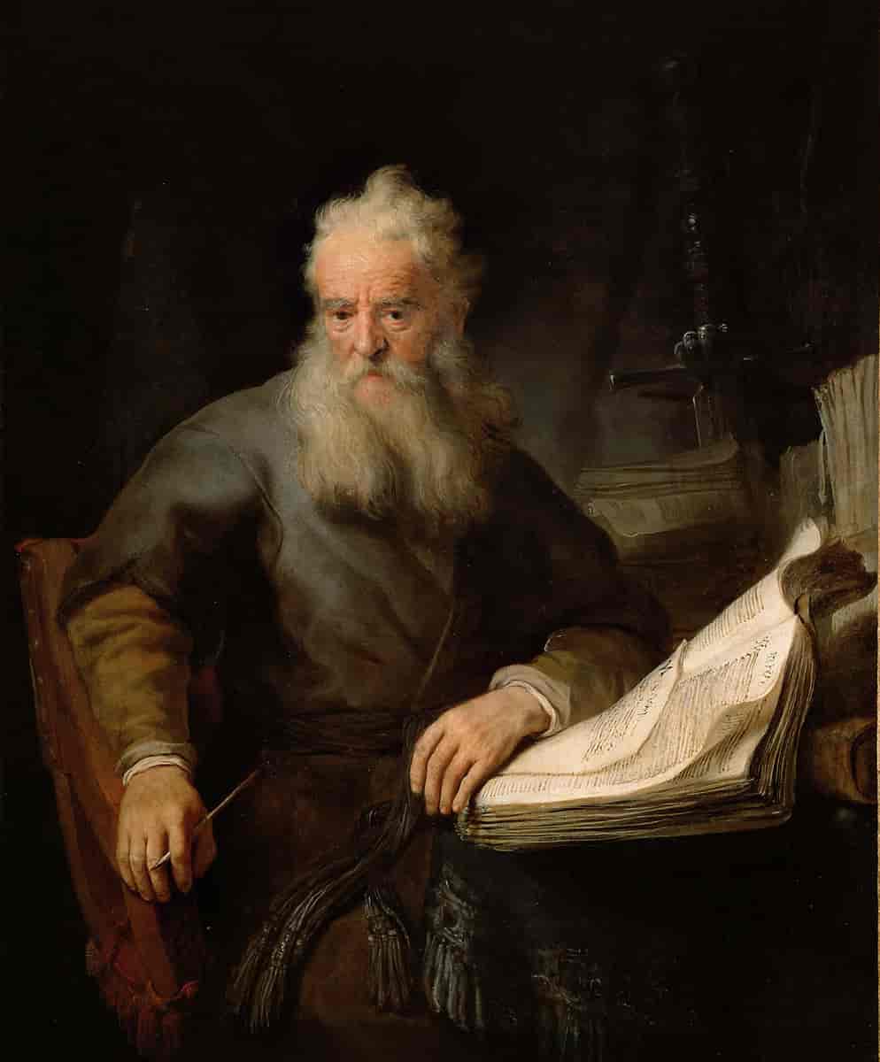 Apostelen Paulus. Maleri av Rembrandt fra omkring 1633