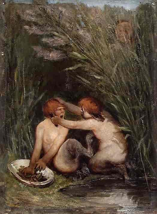 Maleriet «Glede av barnene» av Theodor Kittelsen