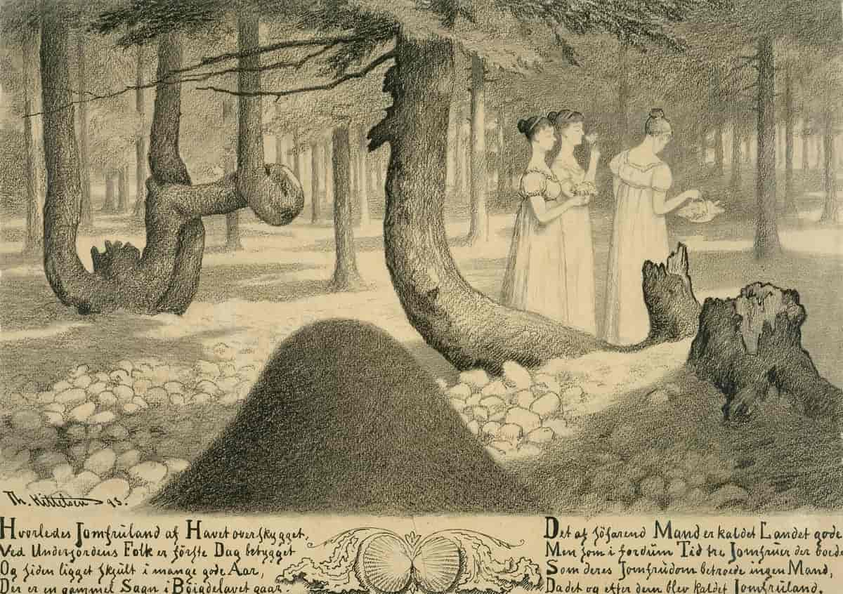 «Jomfruene» av Theodor Kittelsen