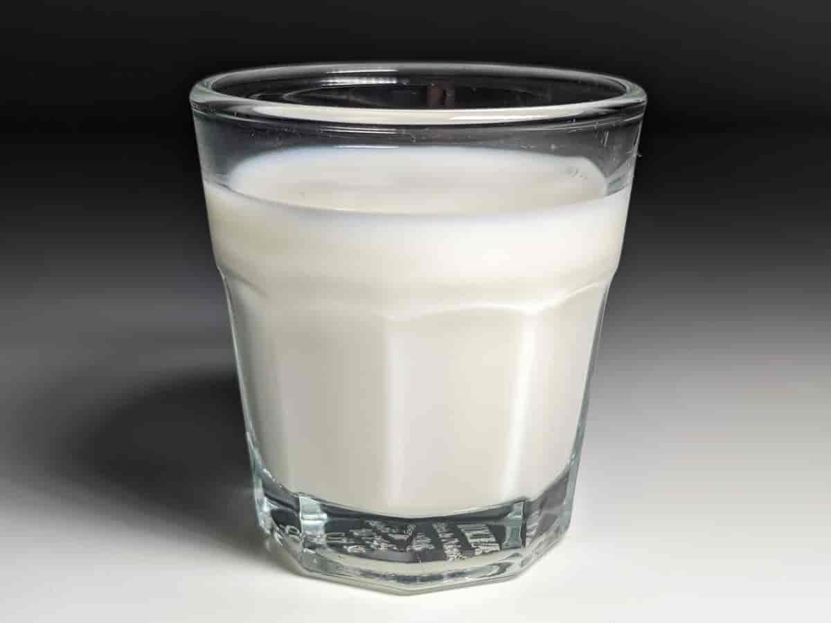 Et glass med melk