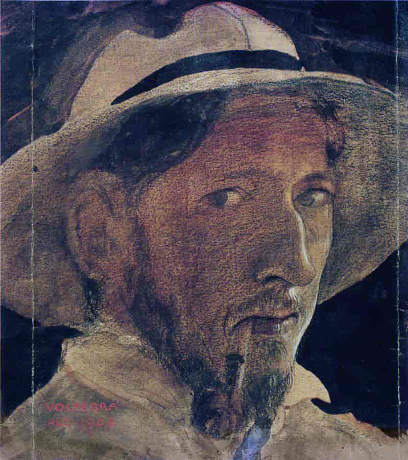 Selvportrett malt av John Bauer (1908)