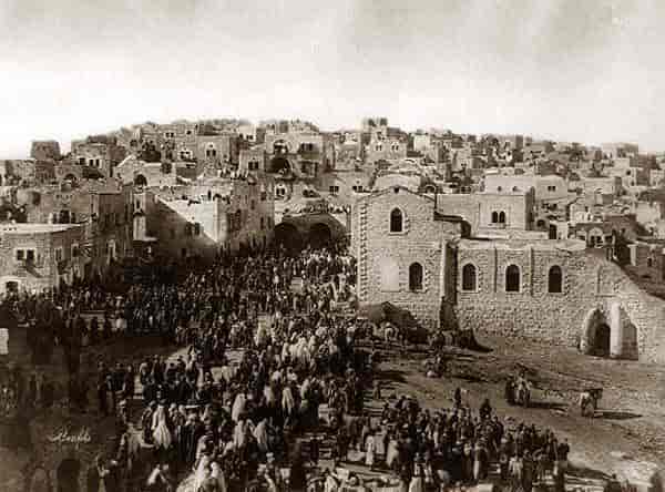 Pilgrimer i Bethlehem 1898 eller 1890
