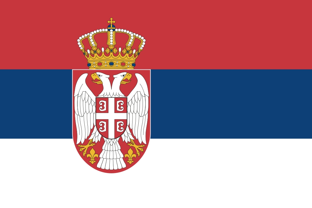 Serbias statsflagg og orlogsflagg
