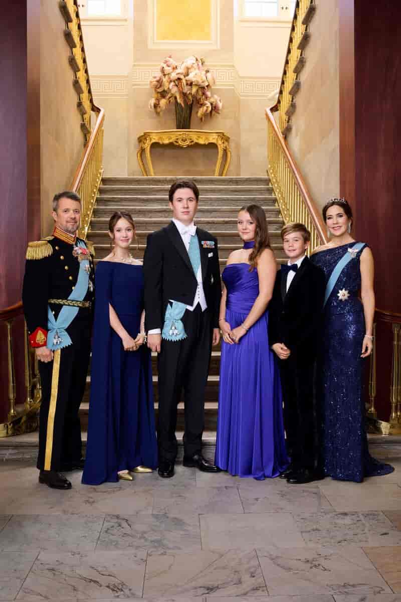 Kronprins Christian med familie